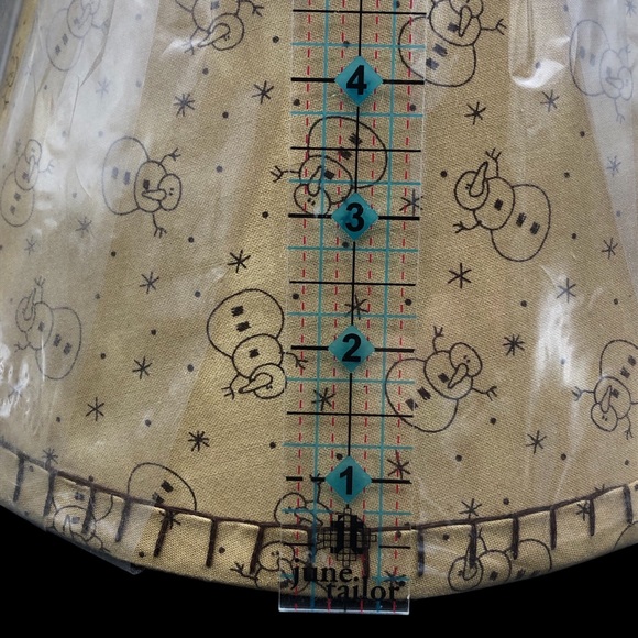 RARE NOS Honey And Me Lisa Liffick 10 In Snowman Christmas Lampshade Primitive - Picture 2 of 5